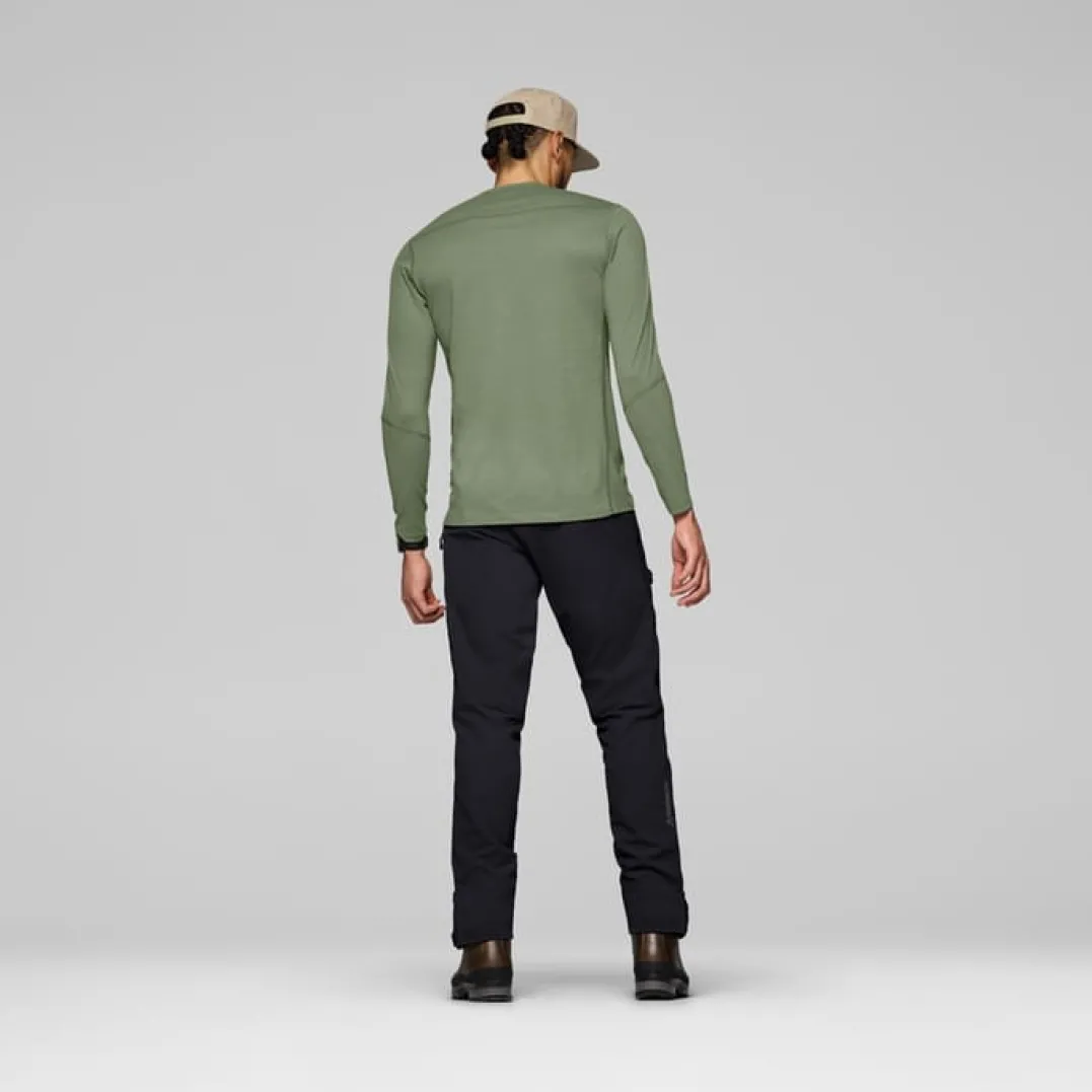 Norrøna Men's Femund PureUll Long Sleeve Deep Lichen Green