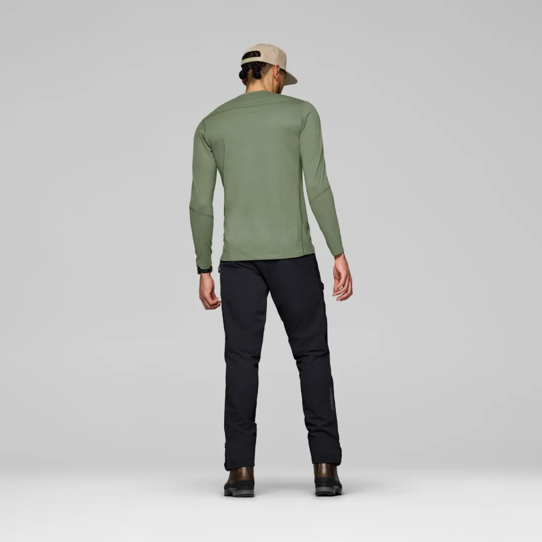 Norrøna Men's Femund PureUll Long Sleeve Deep Lichen Green