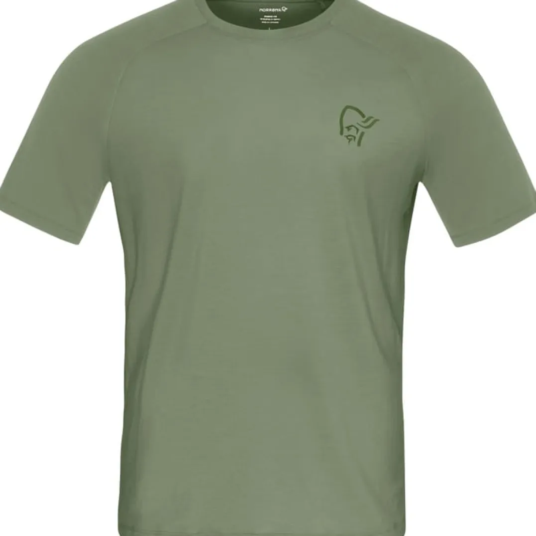 Norrøna Men's Femund PureUll T-Shirt Deep Lichen Green