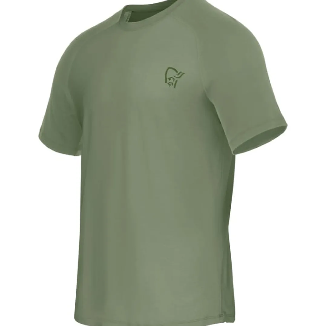 Norrøna Men's Femund PureUll T-Shirt Deep Lichen Green