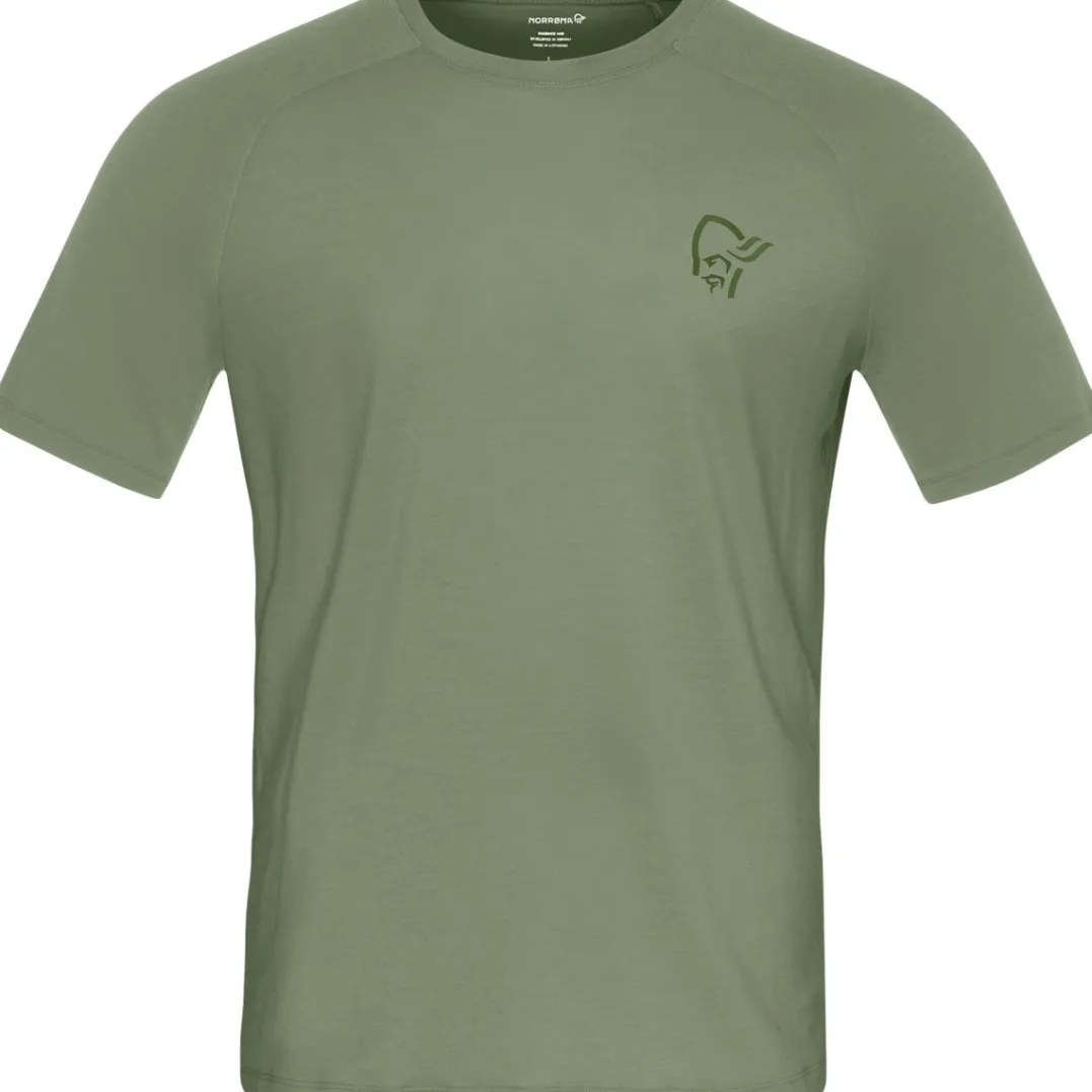 Norrøna Men's Femund PureUll T-Shirt Deep Lichen Green