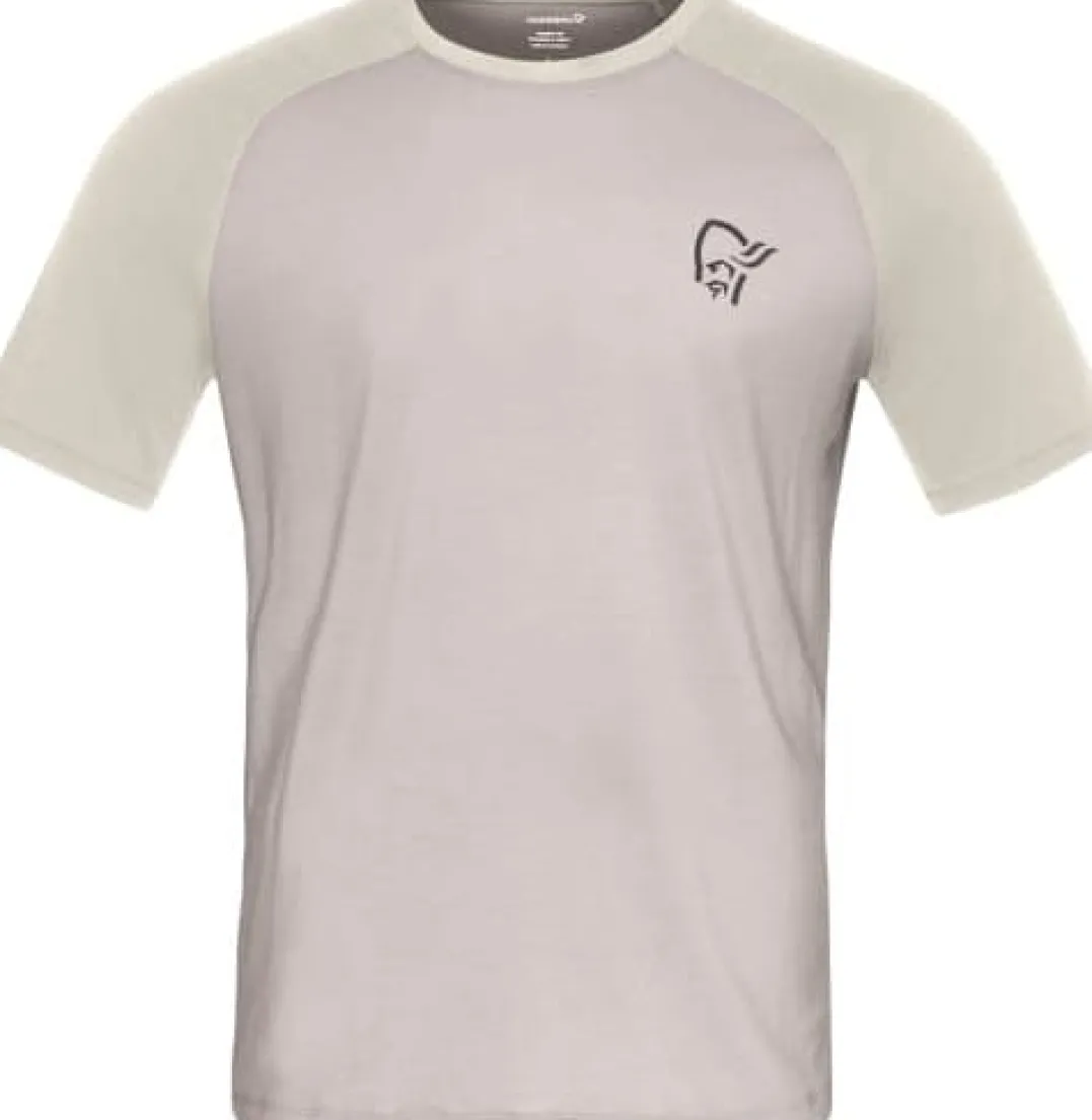 Norrøna Men's Femund PureUll T-Shirt Oatmeal/whisper White