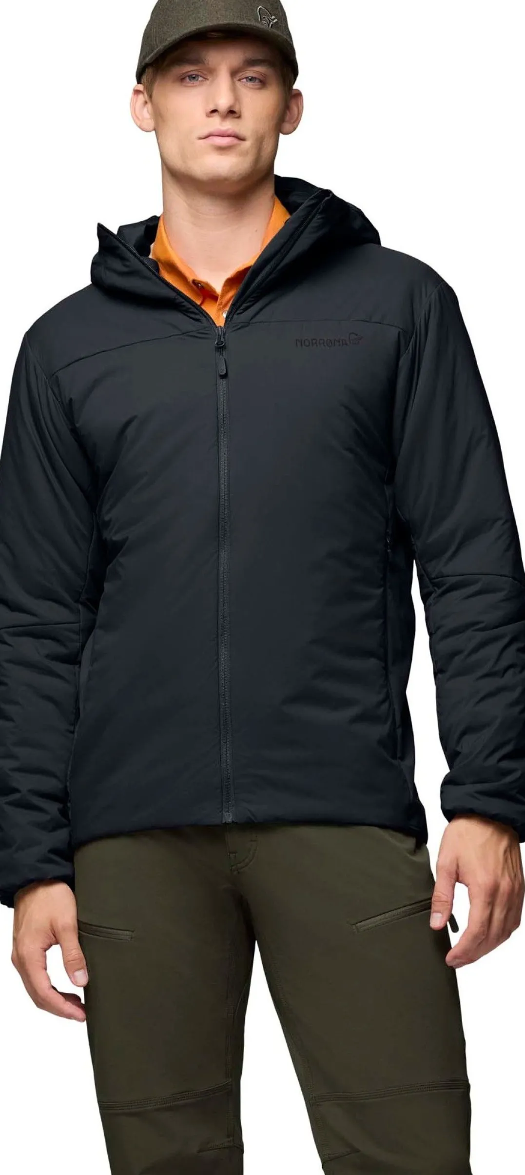 Norrøna Men's Femund Thermo60 Zip Hood Caviar Black