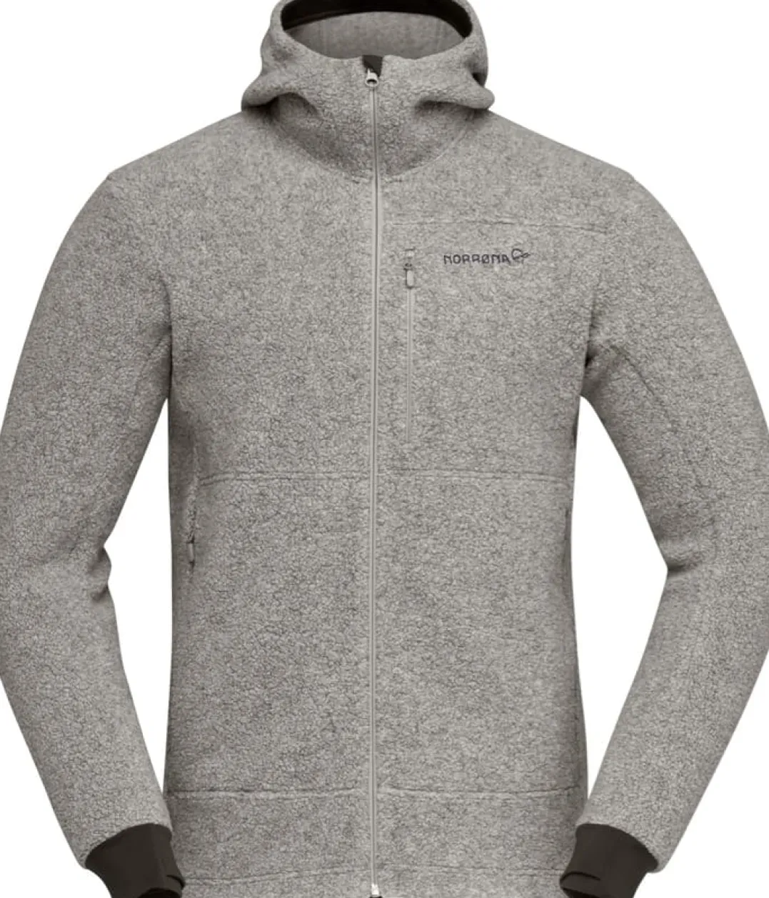 Norrøna Men's Femund Warmwool Hood Drizzle