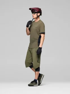 Norrøna Men's Fjørå Equaliser T-Shirt Olive Night/Caviar Black