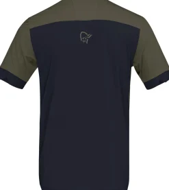 Norrøna Men's Fjørå Equaliser T-Shirt Olive Night/Caviar Black