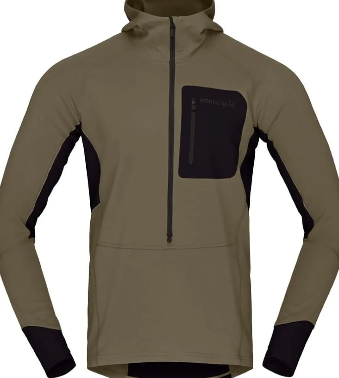 Norrøna Men's Senja Warm1 Hood Olive Night