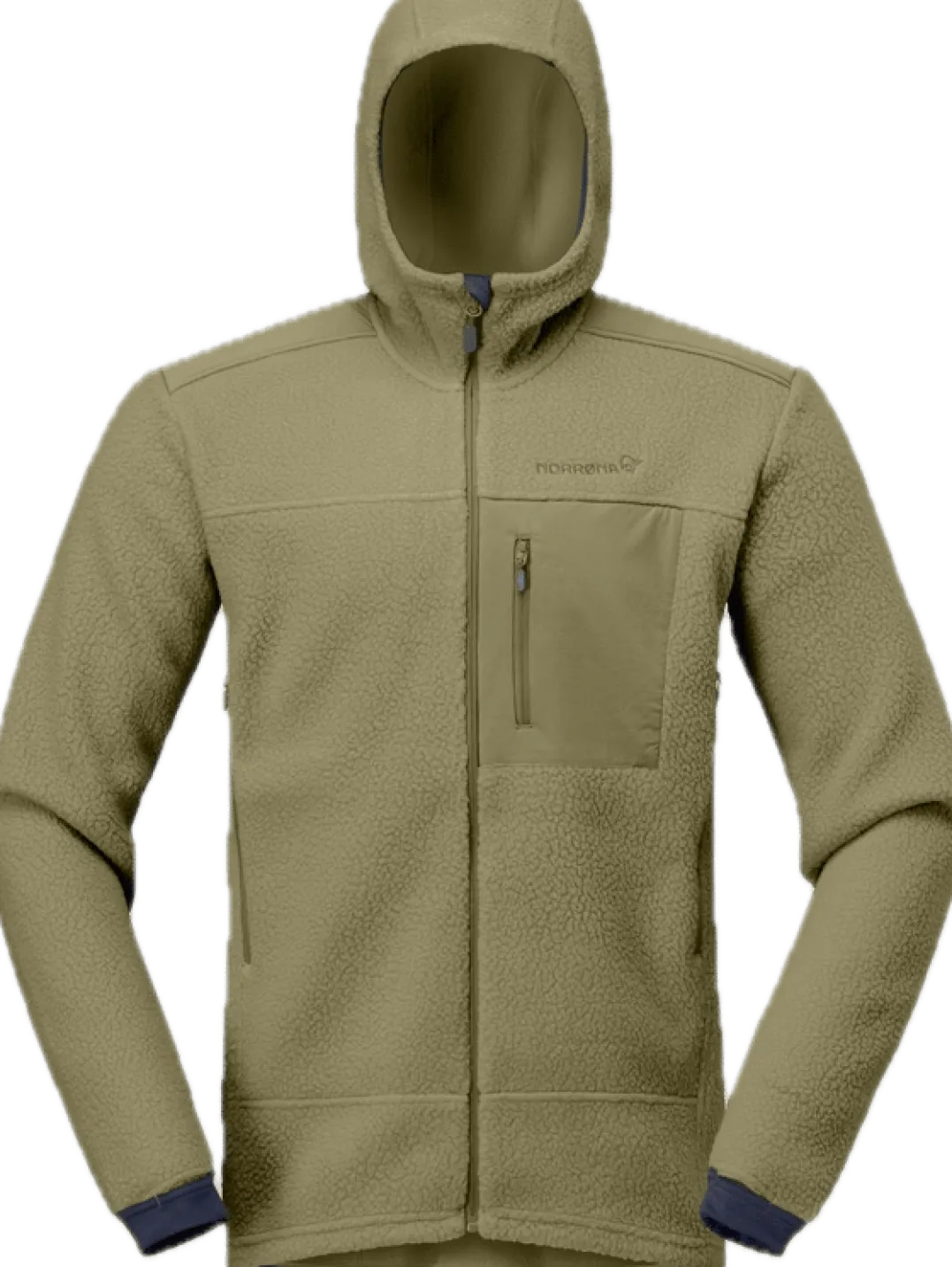 Norrøna Men's Trollveggen Warm3 Zip Hood Deep Lichen Green