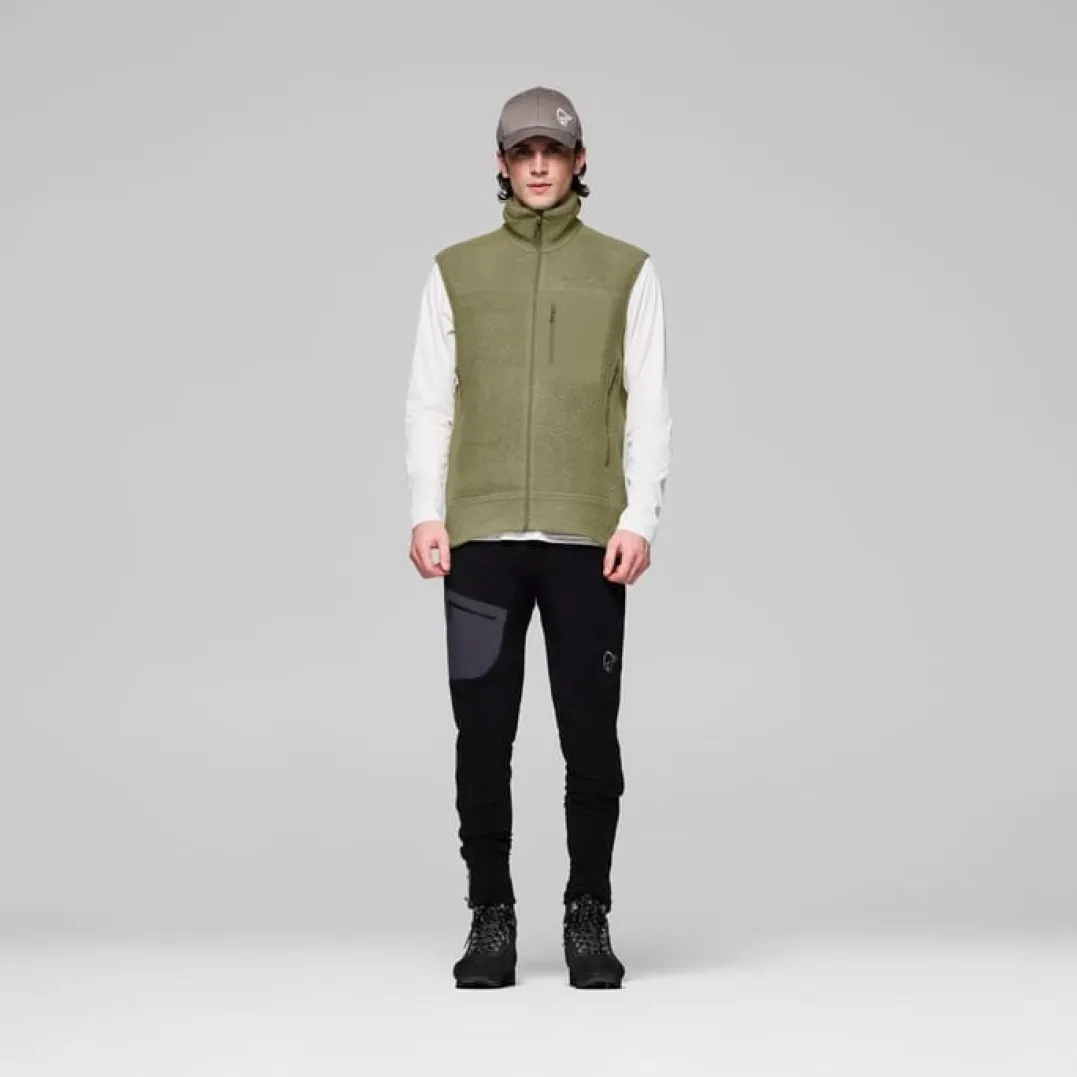 Norrøna Men's Trollveggen Warm3 Vest Deep Lichen Green