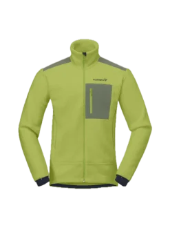Norrøna Men's Trollveggen Warm3 Jacket Dark Citron/deep Lichen Green