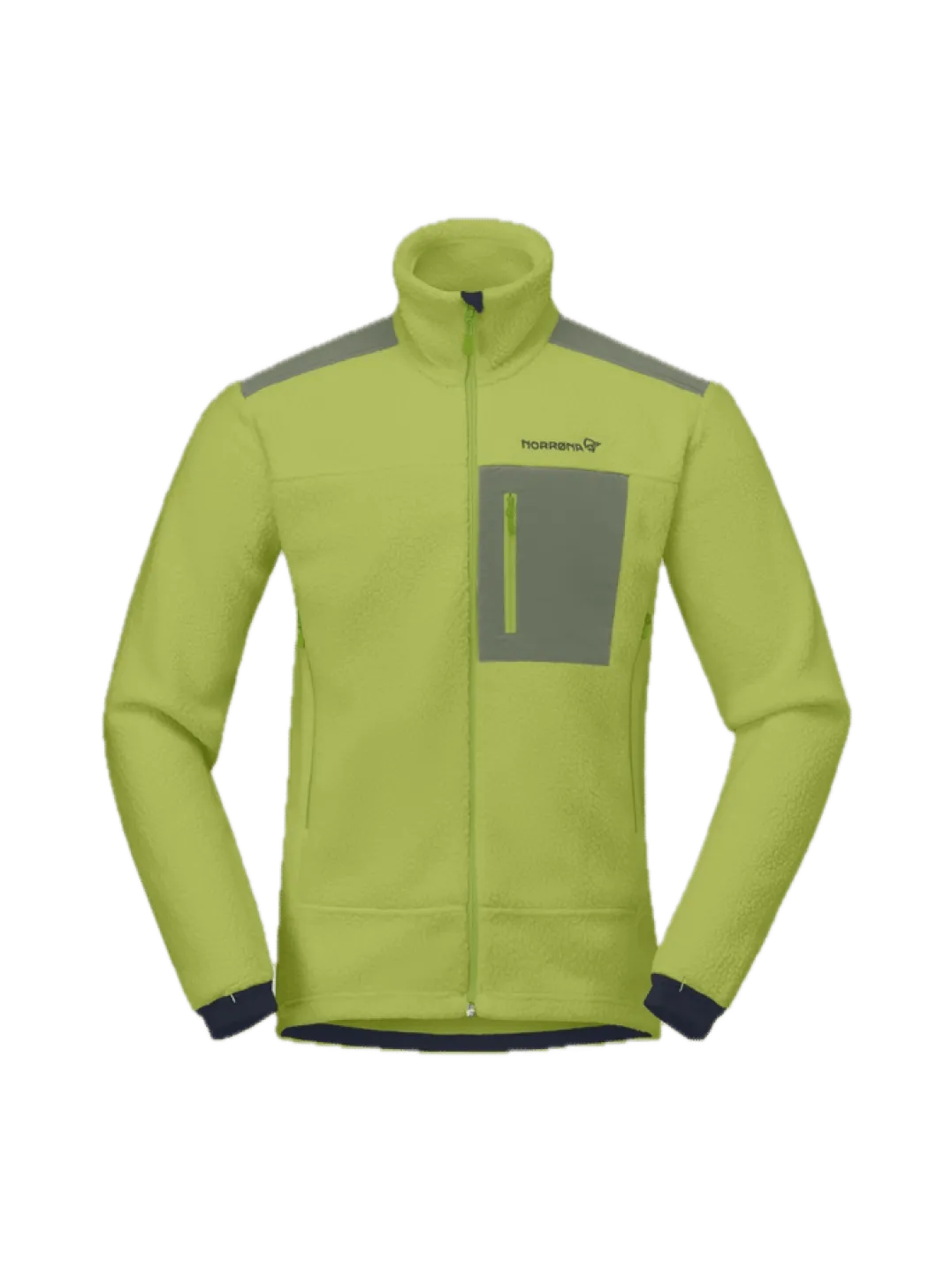 Norrøna Men's Trollveggen Warm3 Jacket Dark Citron/deep Lichen Green