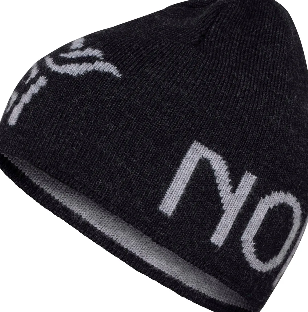 Norrøna /29 Merinoull Logo Beanie Caviar Melange