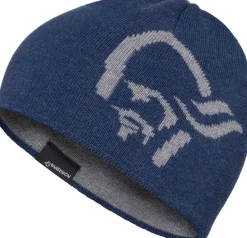 Norrøna /29 Mid Cotton Logo Beanie Indigo Night Melange