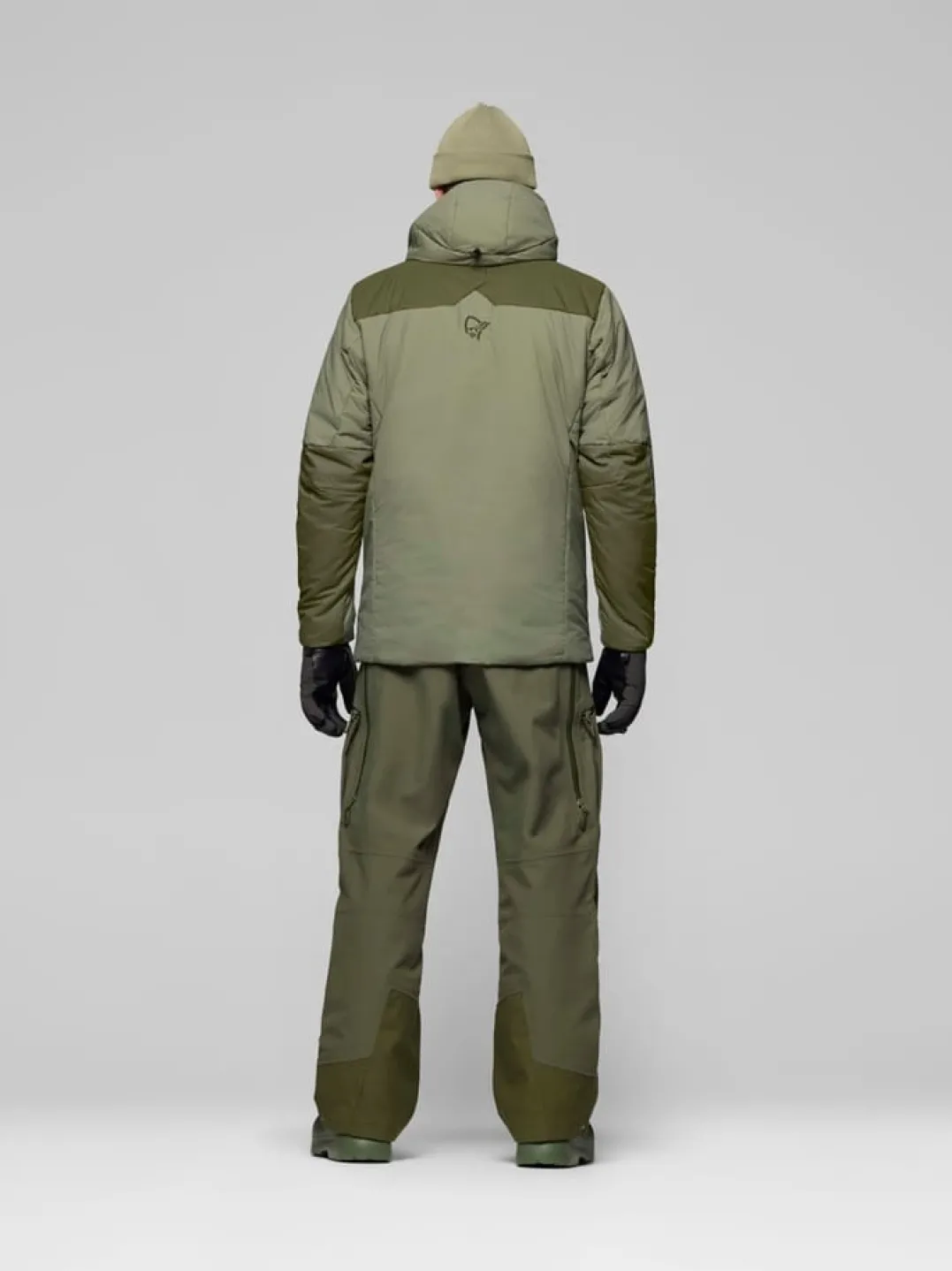 Norrøna Tamok Thermo80 Zip Hood M'S Olive Night/deep Lichen Green
