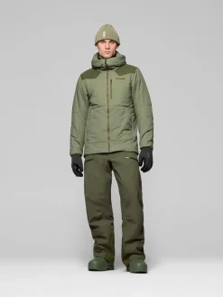 Norrøna Tamok Thermo80 Zip Hood M'S Olive Night/deep Lichen Green
