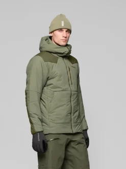 Norrøna Tamok Thermo80 Zip Hood M'S Olive Night/deep Lichen Green