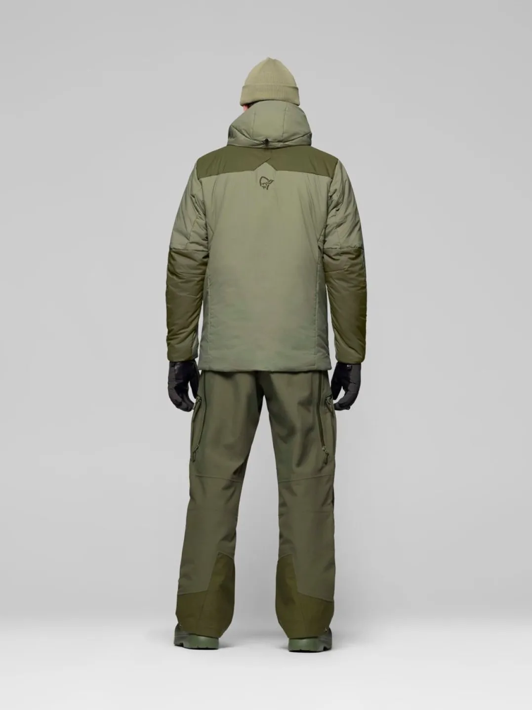 Norrøna Tamok Thermo80 Zip Hood M'S Olive Night/deep Lichen Green