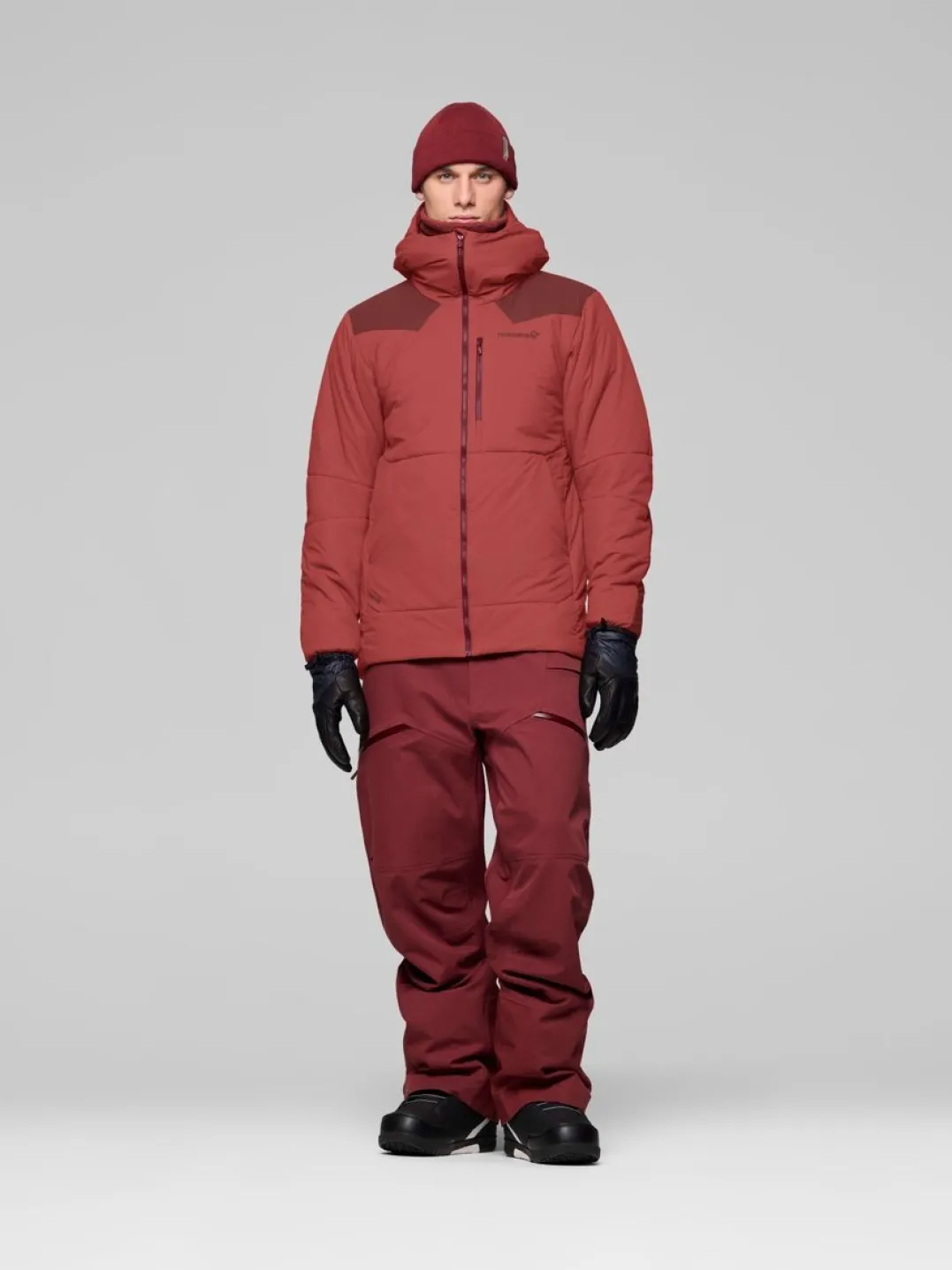 Norrøna Tamok Thermo80 Zip Hood M'S Cowhide/port