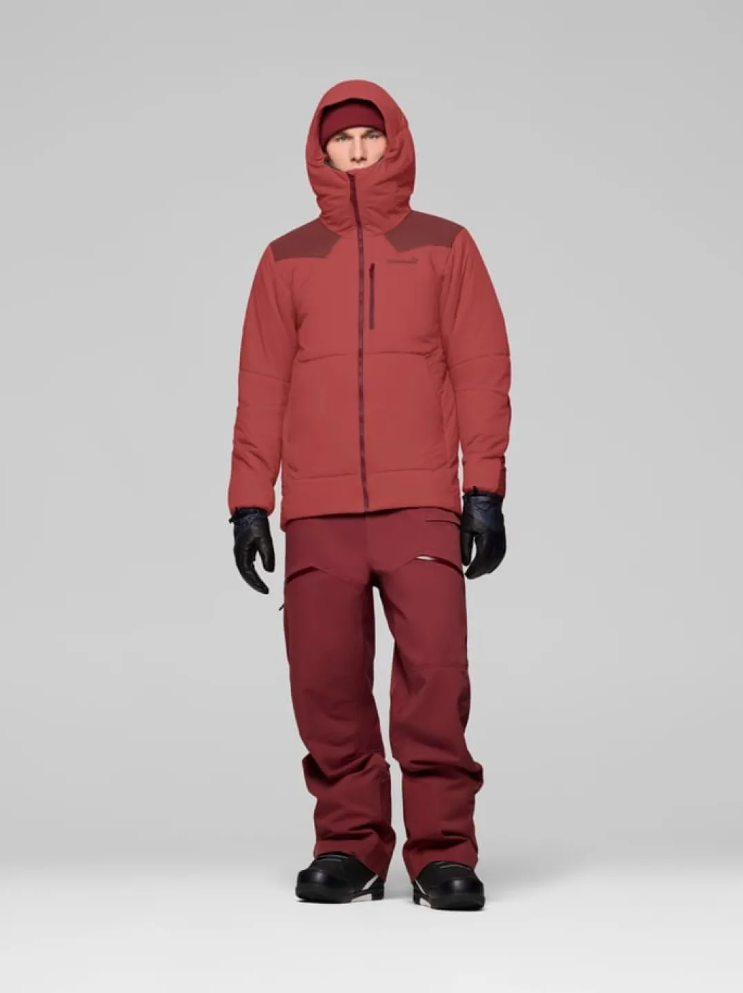 Norrøna Tamok Thermo80 Zip Hood M'S Cowhide/port