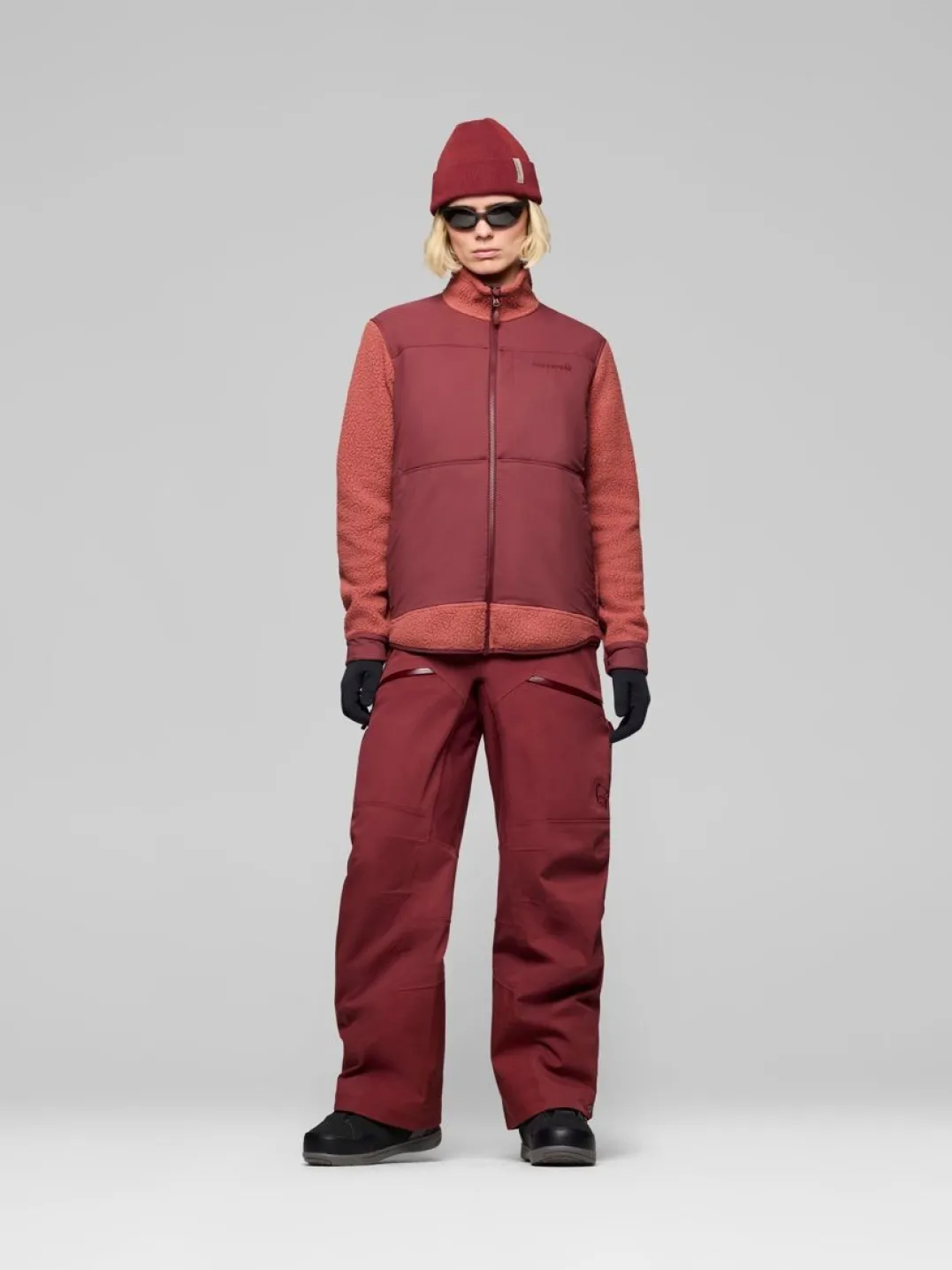 Norrøna Tamok Warm3 Jacket W'S Cowhide/port