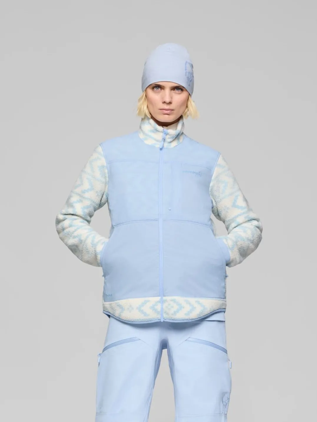 Norrøna Tamok Warm3 Jacket W'S Whisper White/cashmere Blue
