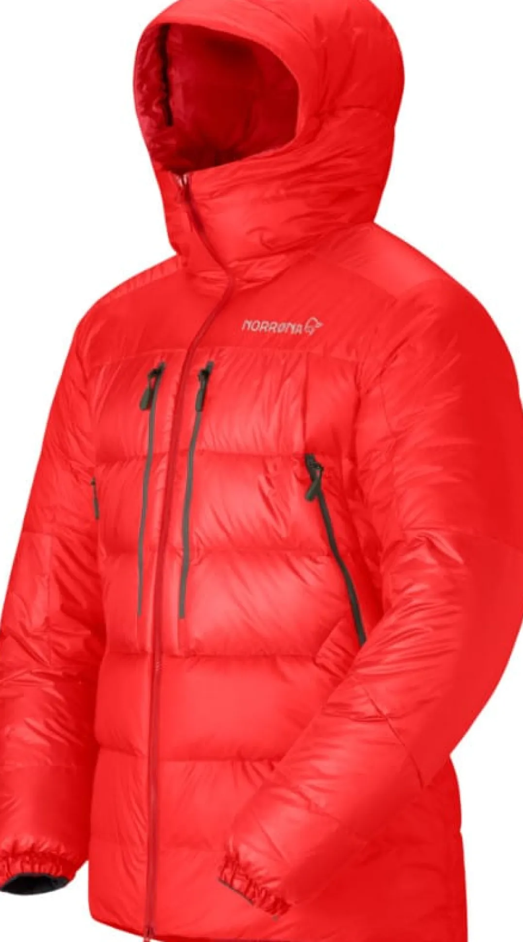 Norrøna Trollveggen Down800 Hood M'S Flame Scarlet