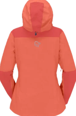 Norrøna Trollveggen Gore-Tex Pro Light Jacket W'S Deep Sea Coral/baked Apple