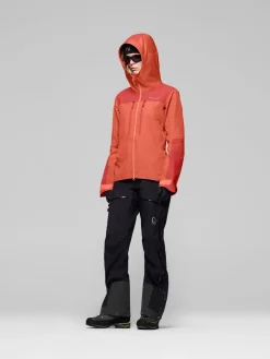 Norrøna Trollveggen Gore-Tex Pro Light Jacket W'S Deep Sea Coral/baked Apple