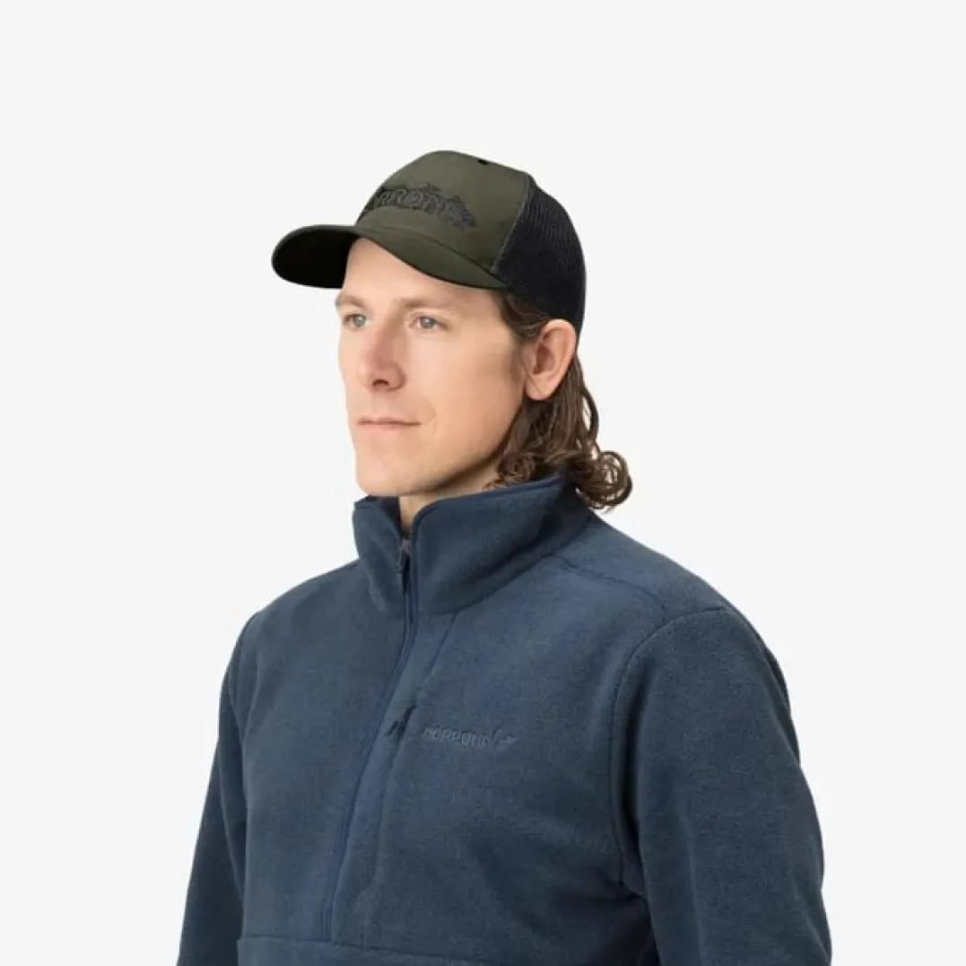 Norrøna /29 Trucker Mesh Snap Back Cap Olive Night/Caviar