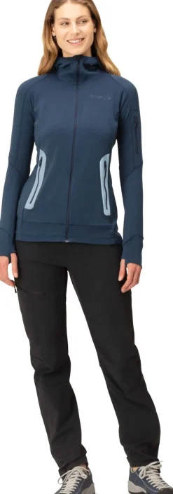 Norrøna Women's Falketind Power Grid Hood Indigo Night