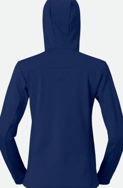 Norrøna Women's Falketind Warm Stretch Hood Indigo Night Blue