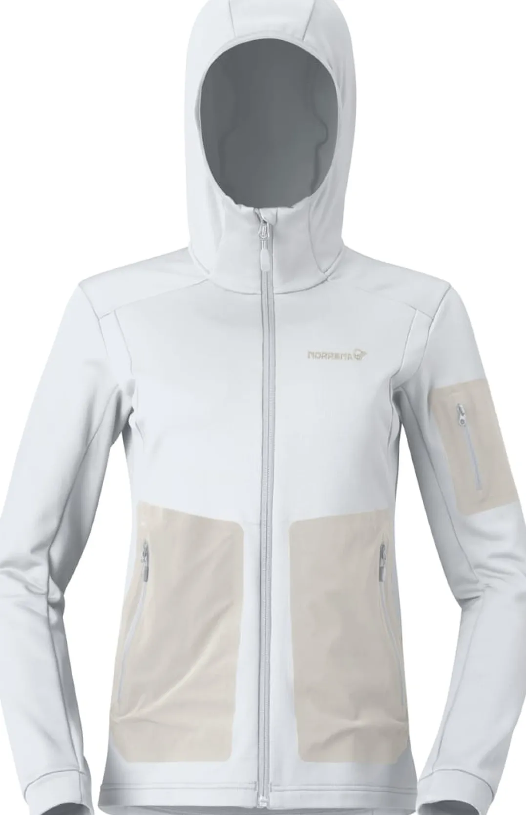 Norrøna Women's Falketind Warm Stretch Hood Snow White