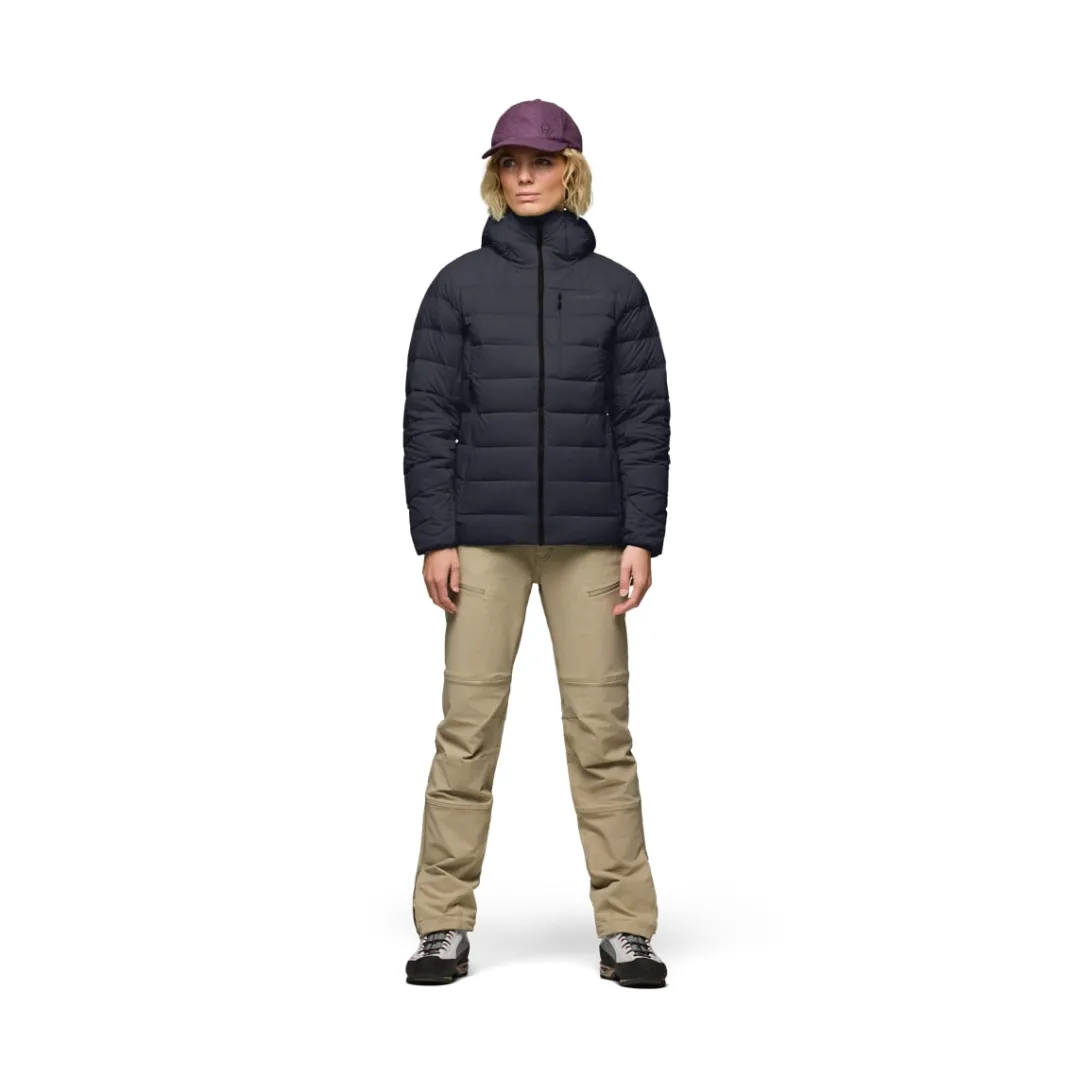 Norrøna Women's Femund Down700 Zip Hood Caviar Black