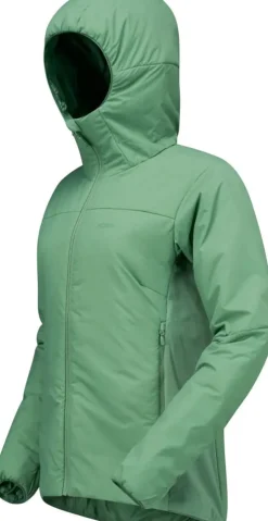 Norrøna Womens' Femund Thermo60 Zip Hood Dark Ivy