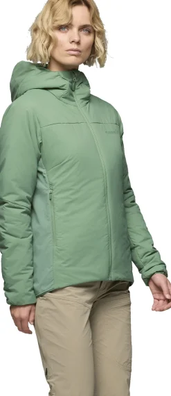 Norrøna Womens' Femund Thermo60 Zip Hood Dark Ivy