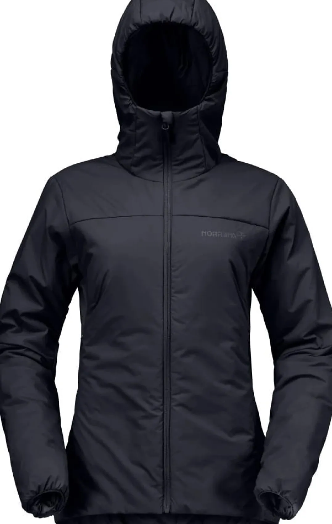 Norrøna Womens' Femund Thermo60 Zip Hood Caviar Black