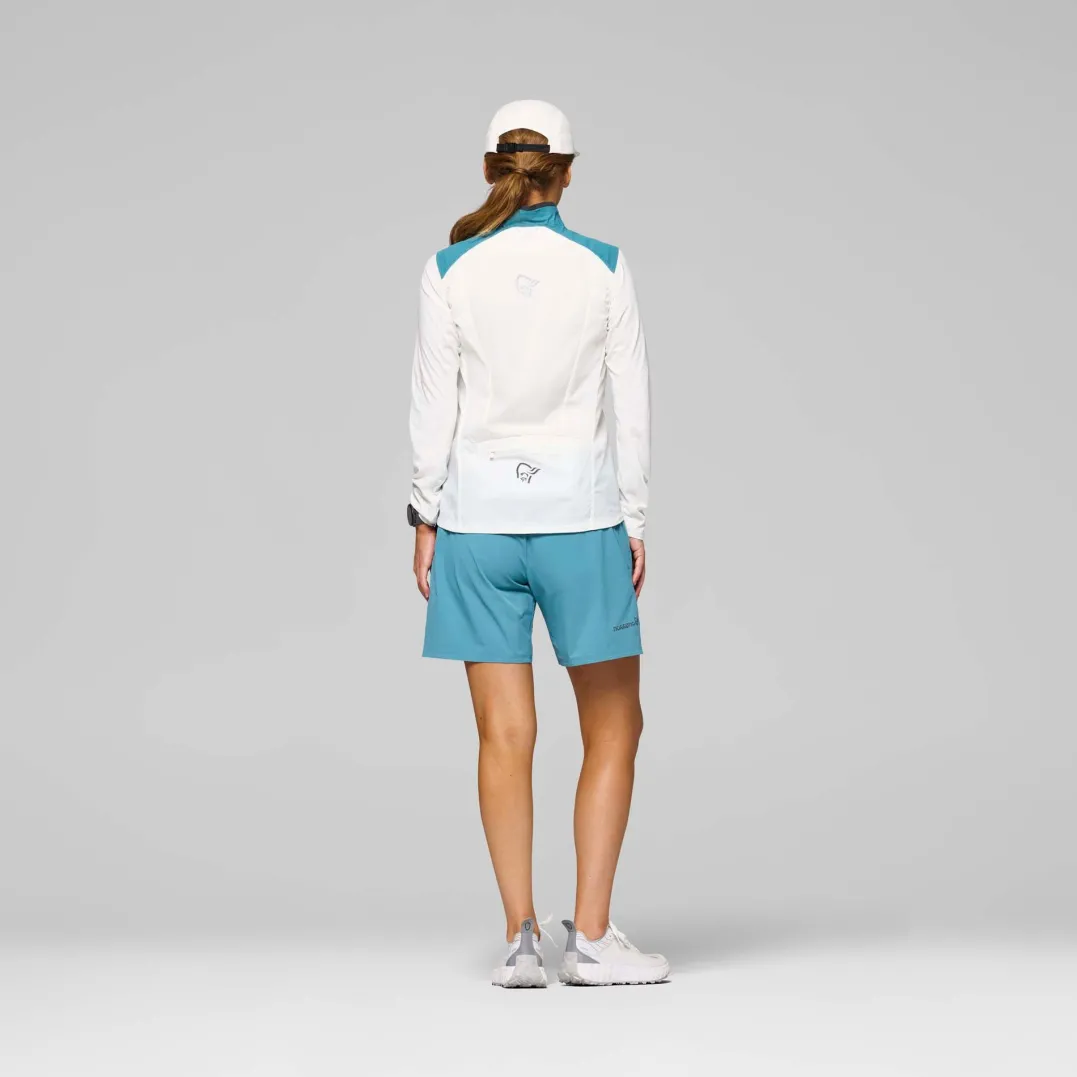 Norrøna Women's Senja Aero90 VestBrittany Blue/snow White