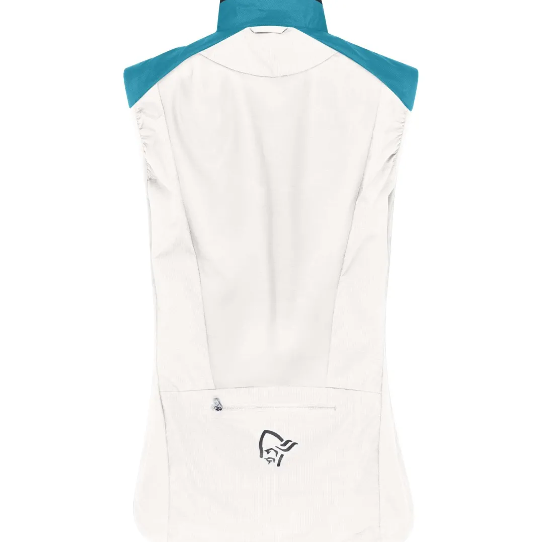 Norrøna Women's Senja Aero90 VestBrittany Blue/snow White