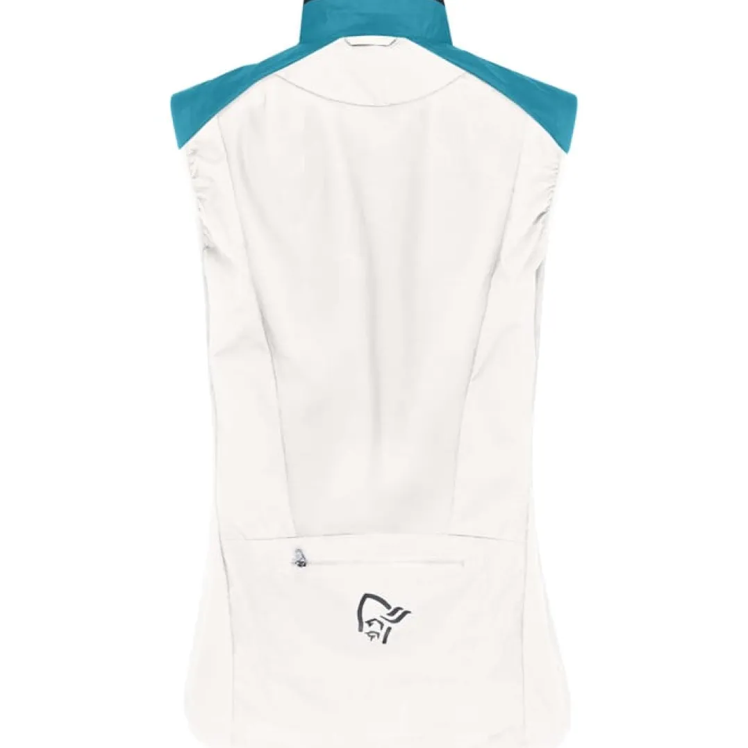 Norrøna Women's Senja Aero90 VestBrittany Blue/snow White