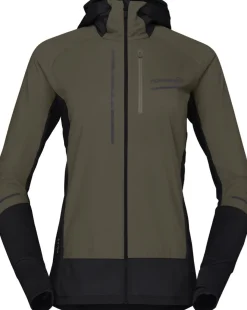 Norrøna Women's Senja Alpha90 Zip Hood Olive Night