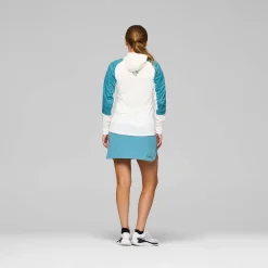 Norrøna Women's Senja Alpha90 Zip Hood Brittany Blue/snow White