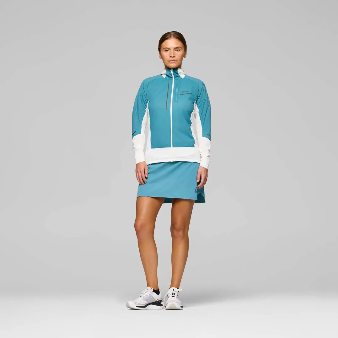 Norrøna Women's Senja Alpha90 Zip Hood Brittany Blue/snow White