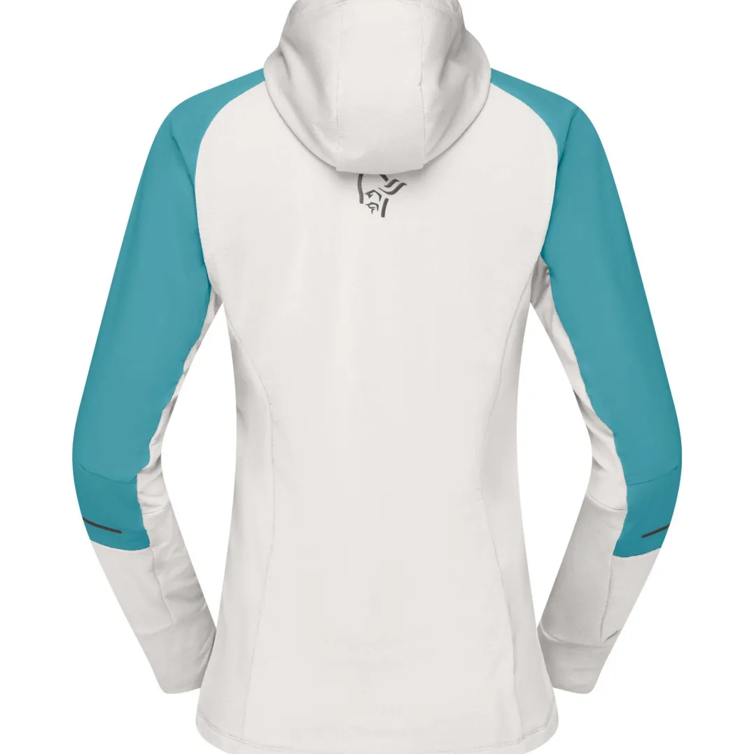 Norrøna Women's Senja Alpha90 Zip Hood Brittany Blue/snow White