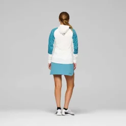 Norrøna Women's Senja Alpha90 Zip Hood Brittany Blue/snow White