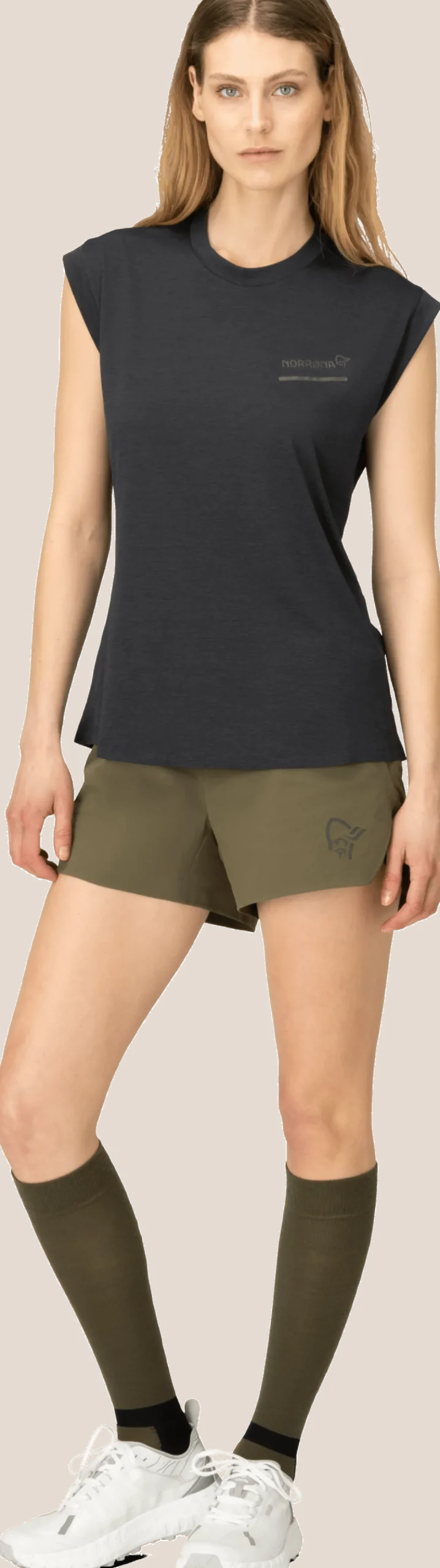 Norrøna Women's Senja Equaliser Sleeveless T-Shirt Caviar