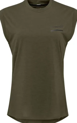 Norrøna Women's Senja Equaliser Sleeveless T-Shirt Olive Night