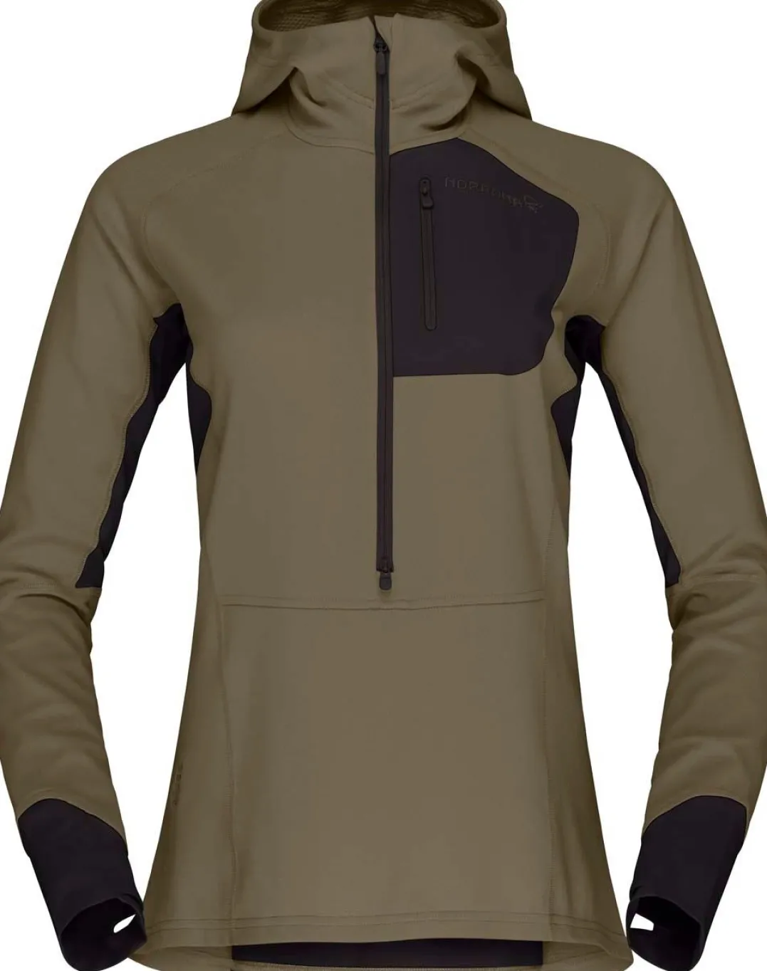 Norrøna Women's Senja Warm1 Hood Olive Night