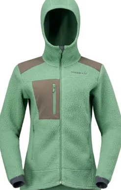 Norrøna Women's Trollveggen Warm3 Zip Hood Dark Ivy