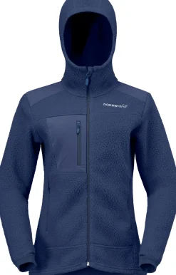 Norrøna Women's Trollveggen Warm3 Zip Hood Indigo Night
