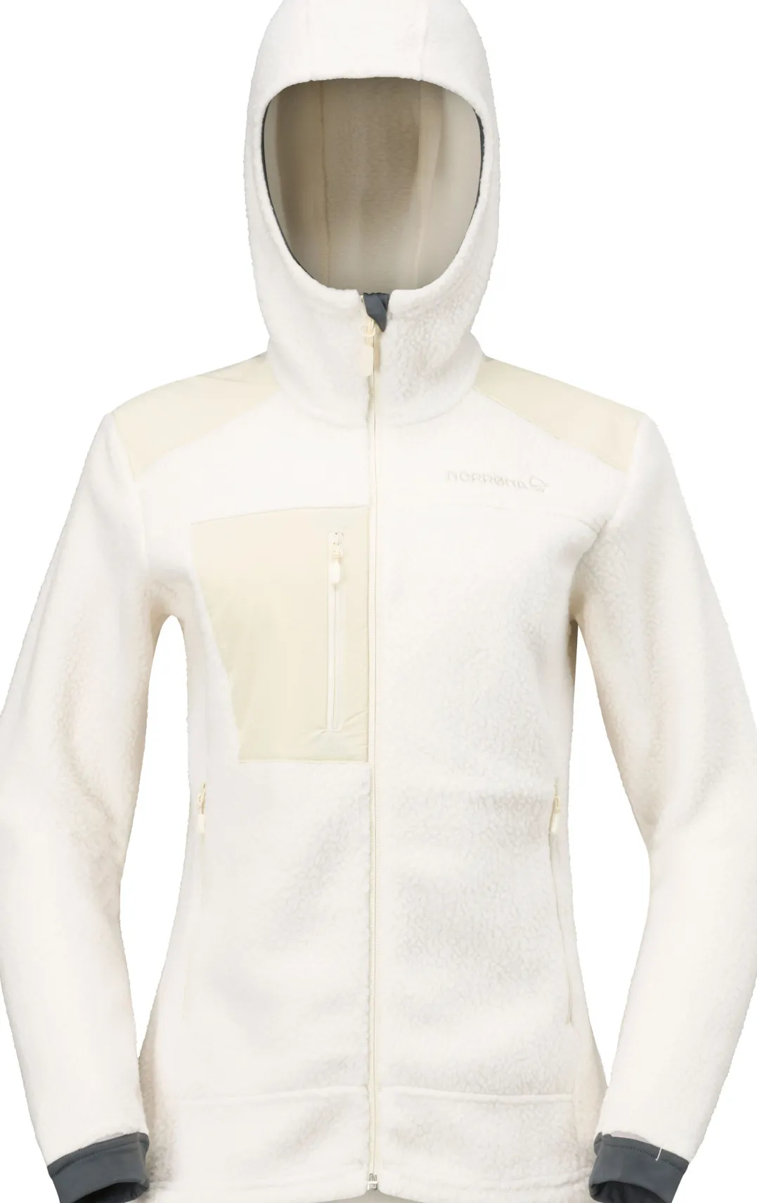 Norrøna Women's Trollveggen Warm3 Zip Hood Whisper White